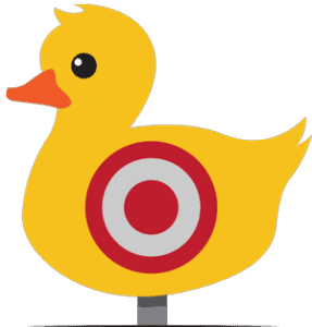 Sitting Duck with Target on it